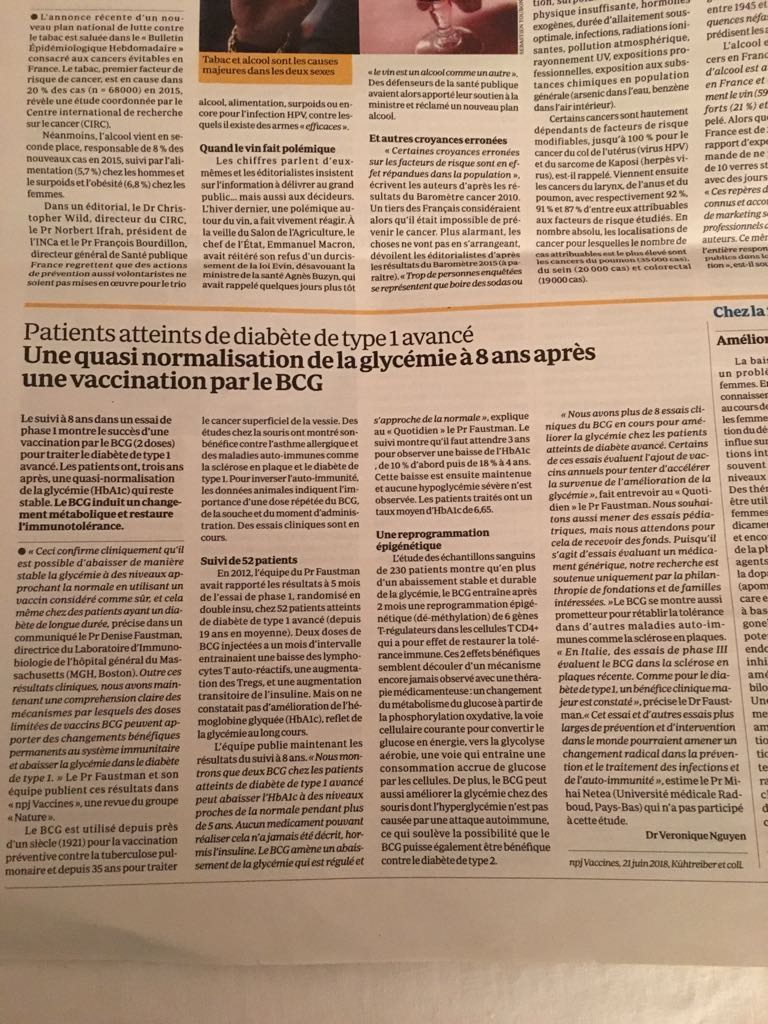 Le Quotidien du Médecin, 25 juin 2018.